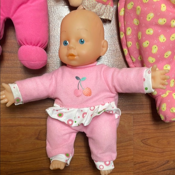 Charming Pink Doll Trio with Accessories - Picture 2 of 7